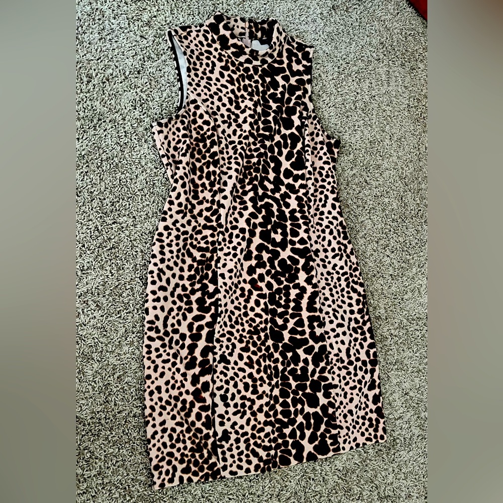 Cheetah Print dress with pockets!!
